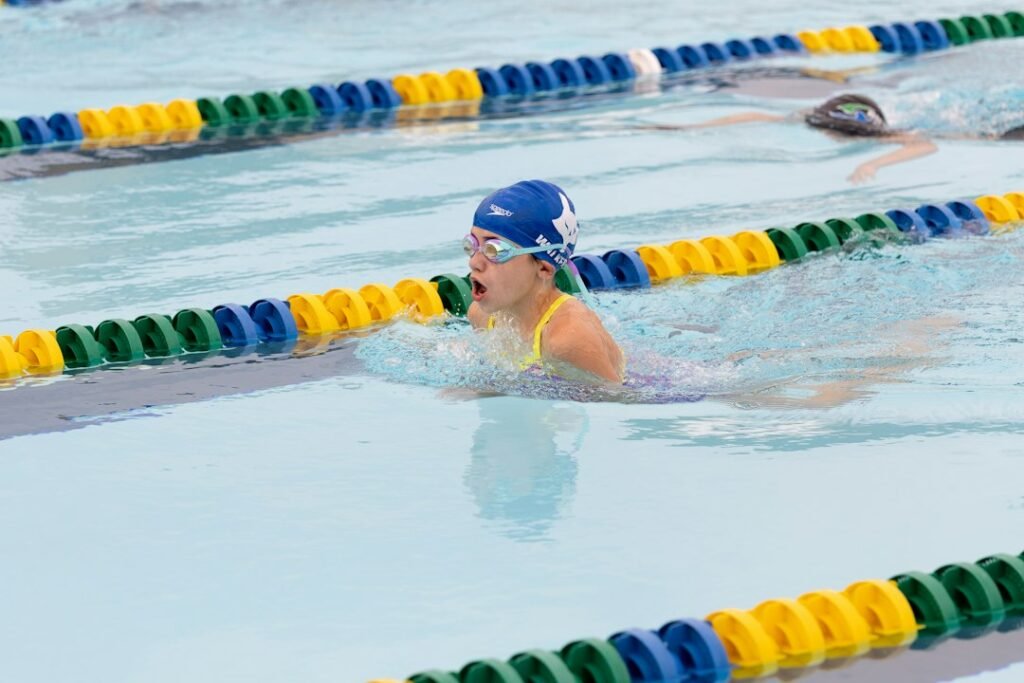 Family Enjoys Weekend at Local Swimming Pool
